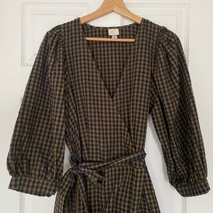 a new day checkered midi dress